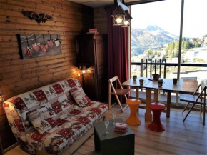 Studio cabine 4 pers, proche pistes, animaux ok, balcon, kit ski - FR-1-636-175